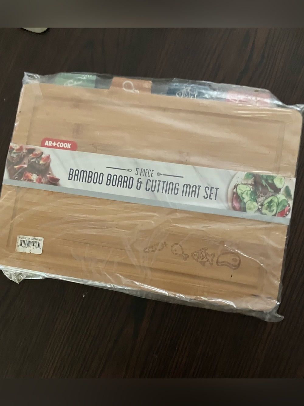 AR+Cook Bamboo Board & Multicolor Cutting Mats